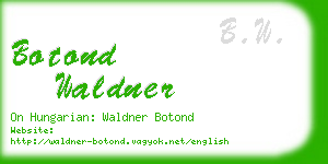 botond waldner business card